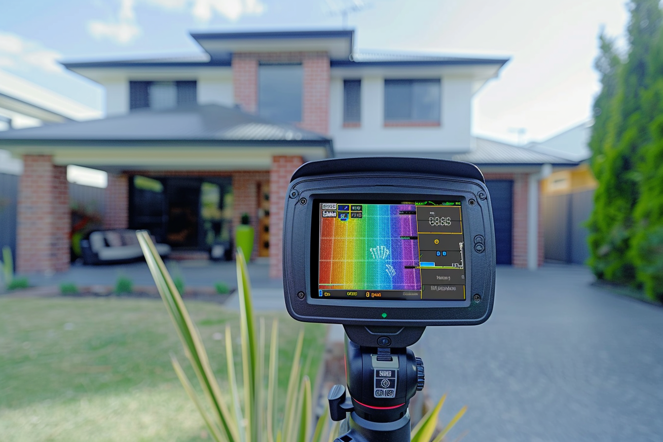 Audit énergétique avec caméra thermique sur une maison